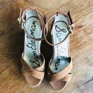 Sam Edelman Tan Wedge Shoe